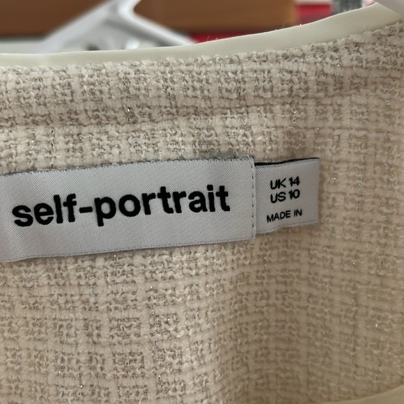 Self-Portrait White Midi A-Line Skirt - Picture 7 of 16